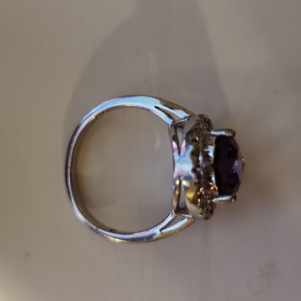 Purple Stone Ring - image 3